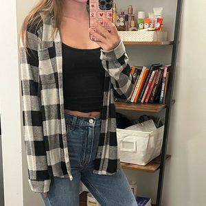 Black and White Cozy Flannel